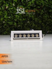 APRA 05 12W Linear Recessed COB Spotlight - 12W, 4000K, White