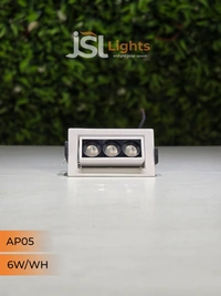 APRA 05 6W Linear Recessed COB Spotlight - 6W, 3000K, White