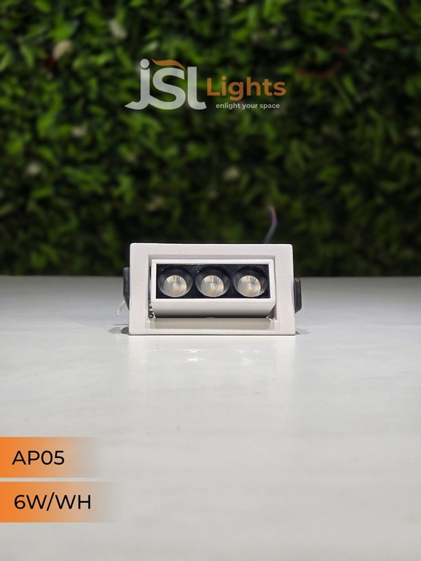 APRA 05 6W Linear Recessed COB Spotlight - 6W, 4000K, White