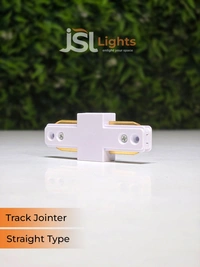 JSL APRA Spot Track Light PVC Straight Jointer  - White, I Jointer