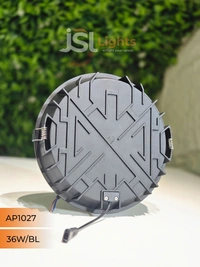 APRA 1027 36W RD Deep Down Diffuser Panel Led Light - 36W, 6000K, Black