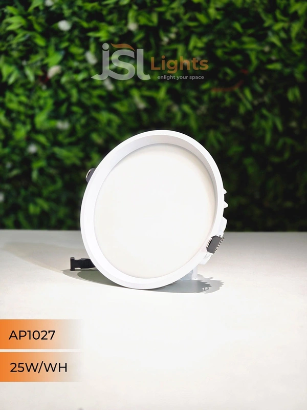 APRA 1027 25W RD Deep Down Diffuser Panel Led Light - 25W, 3000K, White