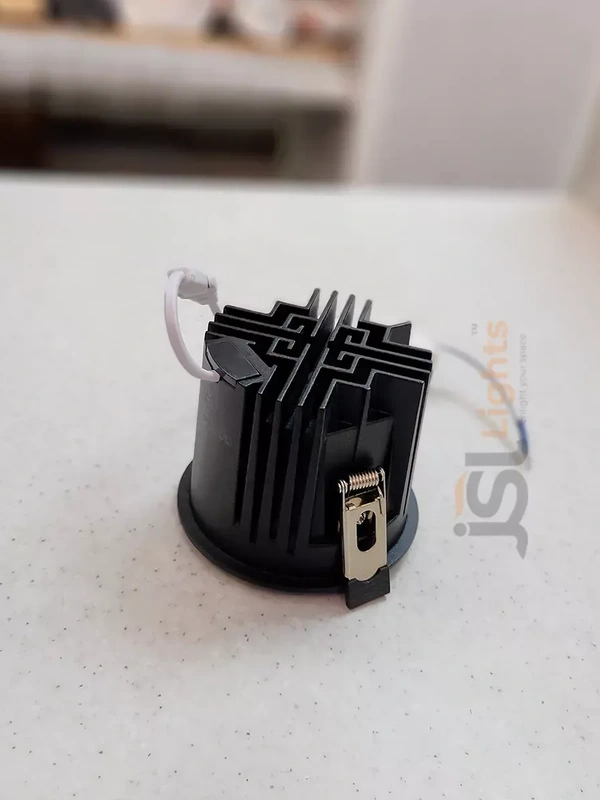 APRA AP2058 18W Black Deep Recessed COB Downlight PB Reflector - 18W, 3000K, Black