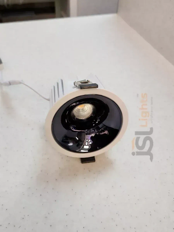 APRA AP2058 18W White Deep Recessed COB Downlight PB Reflector - 18W, 4000K, White