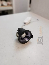 APRA AP2058 7W Black Deep Recessed COB Downlight PB Reflector - 7W, 4000K, Black