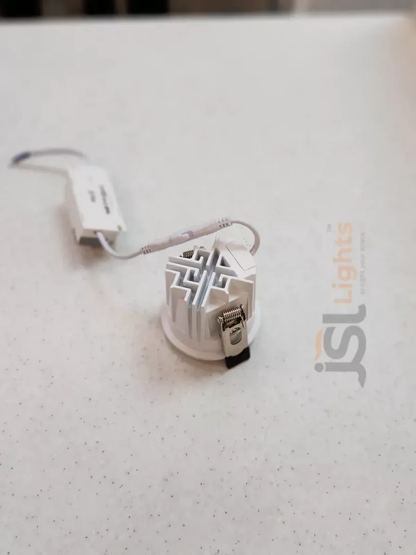 APRA AP2058 7W White Deep Recessed COB Downlight PB Reflector - 7W, 3000K, White