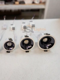 APRA AP2058 18W White Deep Recessed COB Downlight PB Reflector - 18W, 4000K, White