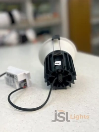 APRA AP20621 28W Black Body Recessed COB Downlight - 28W, 6000K, White