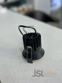 APRA AP 20626 7W Black Deep Recessed COB Downlight PB Reflector - 7W, 4000K, Black