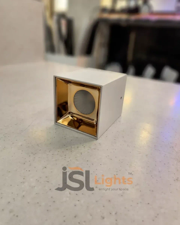 APRA AP677 20W Square White Surface Cylindrical Light - 20W, 4000K, White