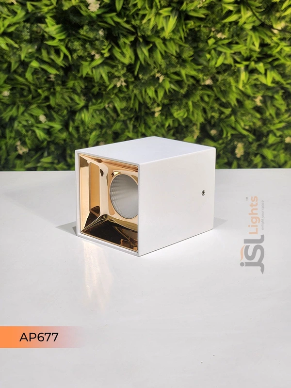 APRA AP677 20W Square White Surface Cylindrical Light - 20W, 4000K, White