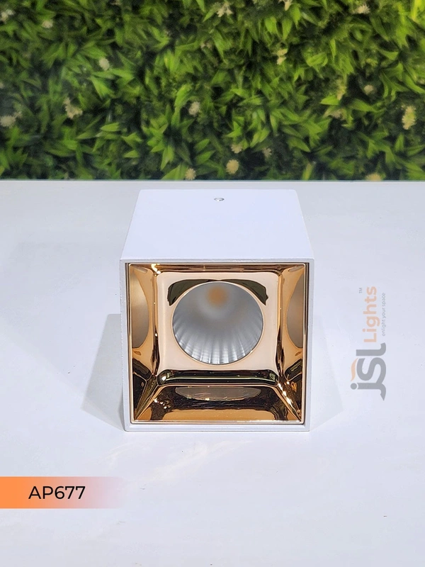 APRA AP677 20W Square White Surface Cylindrical Light - 20W, 4000K, White