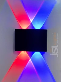 LX 278 4W RGB Auto Black Body Up Down Wall Light - 4W, RGB