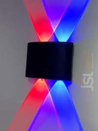 LX 278 4W RGB Auto Black Body Up Down Wall Light - 4W, RGB