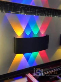 LX 278 8W RGB Auto Black Body Up Down Wall Light - 8W, RGB