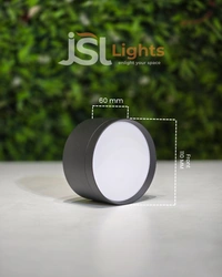 APRA 2033 15W Round Surface Diffuser Panel Light - 15W, Black