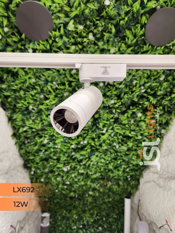 LX 692 12W LED Track Spotlight White Body - 12W, 4000K, White