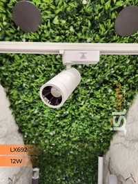 LX 692 12W LED Track Spotlight White Body - 12W, 6000K, White