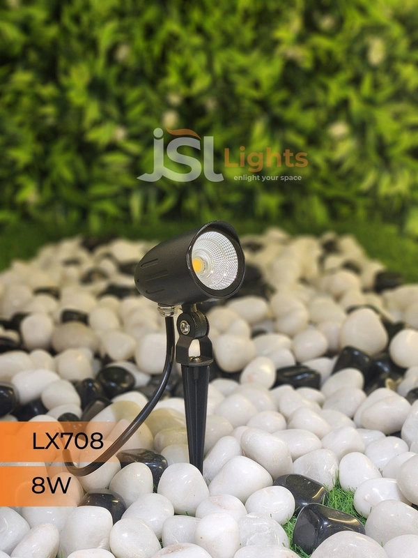 LX 708 8W LED Spike Garden Spot Light - 8W, WW
