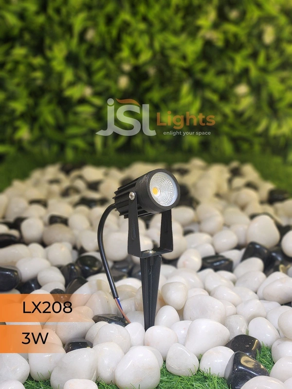 LX 208 3W LED Spike Garden Spot Light - 3W, WH