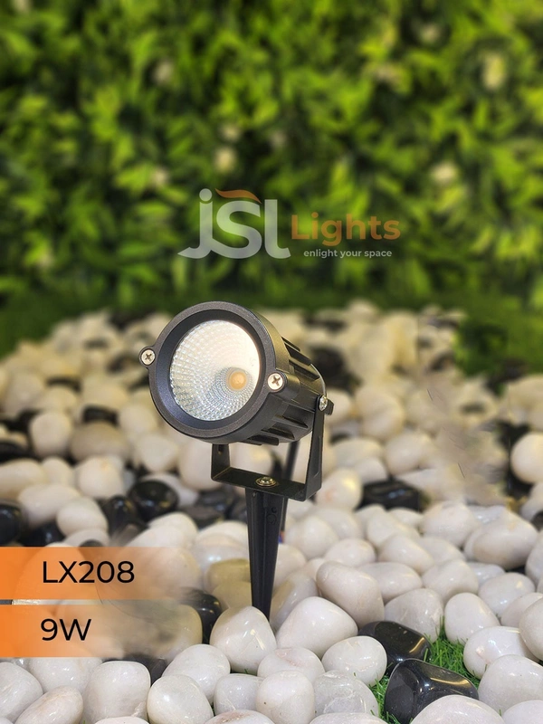 LX 208 9W LED Spike Garden Spot Light - 9W, WW