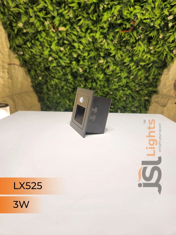 LX Smart 3W Motion Sensor LED Foot Light LX525 – IP65 Black Aluminium Automatic Night Light by JSL Lights - Black, 1Pcs
