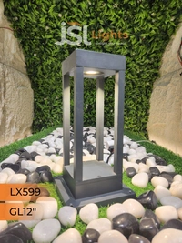 LX 599 12W 12 Inches Square Outdoor Gate Light - RD