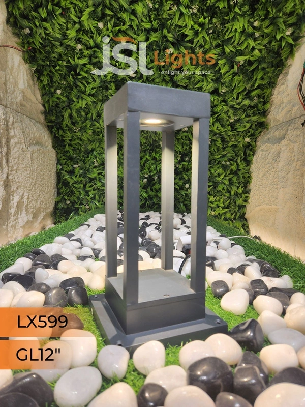 LX 599 12W 12 Inches Square Outdoor Gate Light - RD