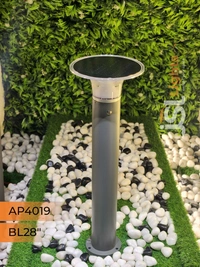 APRA APT4019 5W 28 Inches Solar Outdoor Bollard Light - Bollard Light