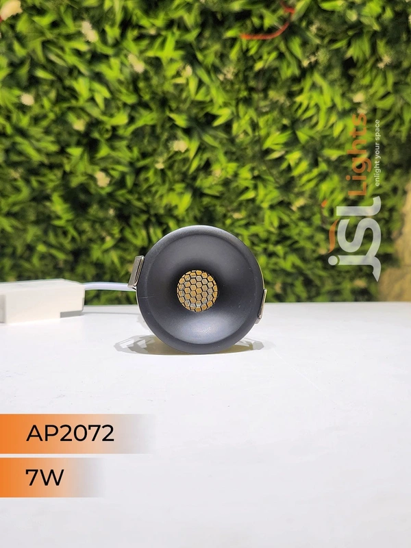 APRA AP 2072 7W Black Deep Recessed COB Downlight - 7W, 4000K, Black
