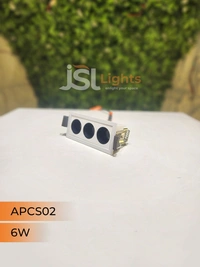 APRA AP CS02 6W Black Linea Recessed COB Spotlight - 6W, 4000K, Black