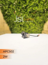 APRA AP CS02 2W  Black Linea Recessed COB Spotlight - 2W, 3000K, Black