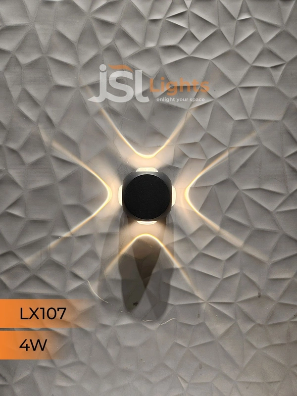 LX 107 4W 4Way Wall Decorative Light UP Down Wall Light - 4W