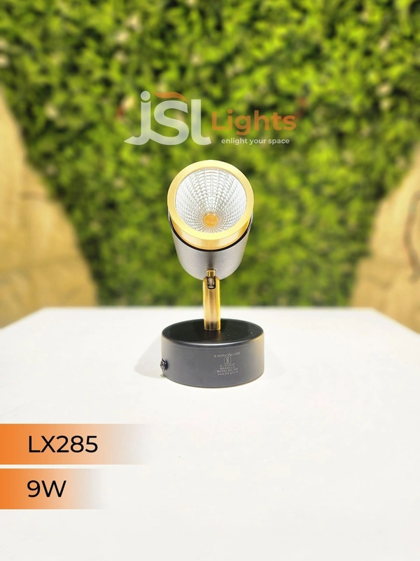 LX 285 9W Black GD Surface Wall Cob Focus Light - 9W