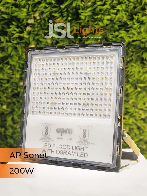 APRA AP SONET LED Flood Lights (Driver Model) 50W–200W | Waterproof Outdoor Lighting by JSL Lights – 2-Year Warranty - 200W, 3000K