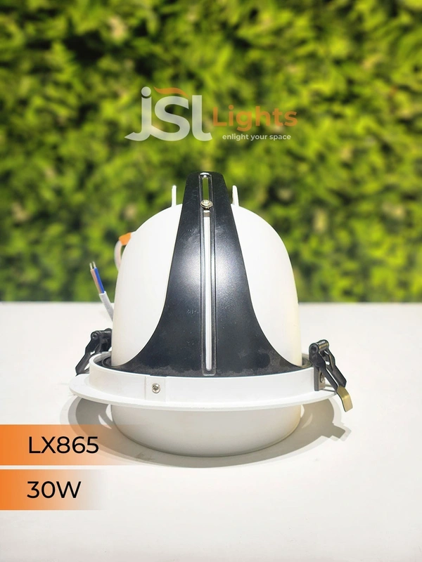 LX 865 30W Round Zoom Deep Recessed COB Downlight - 30W, 4000K