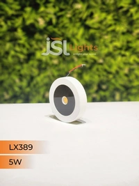 LX 389 5W White Striker Round Surface Light - 5W, 3000K