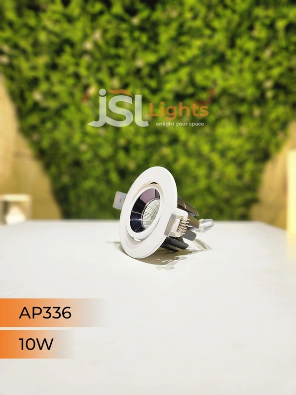 APRA AP 336 Round Deep Recessed COB Downlight - 10W, 3000K