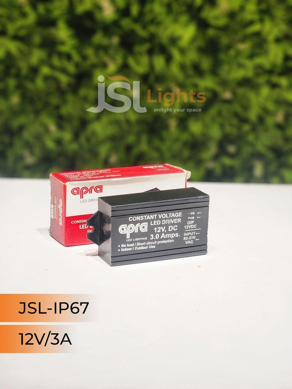 JSL 12V IP67 Led Strip Constant Current Driver - 3Amp