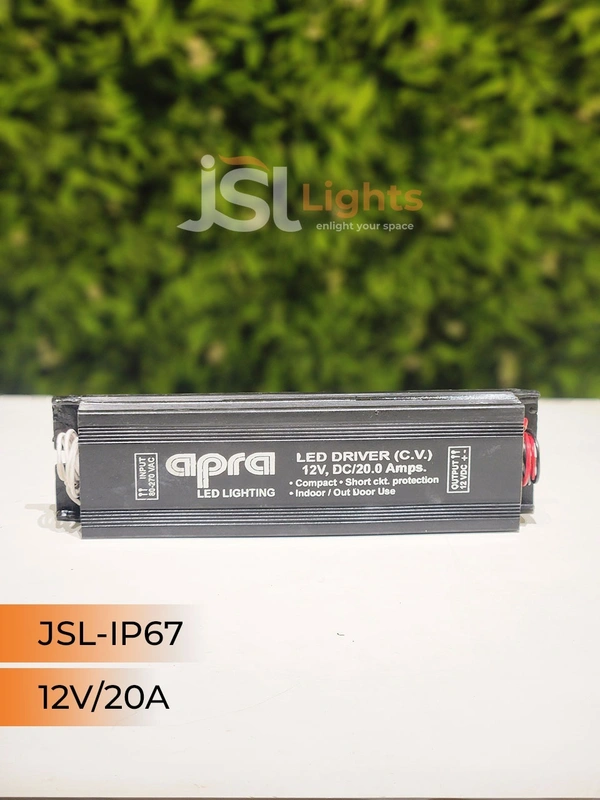 JSL 12V IP67 Led Strip Constant Current Driver - 20Amp