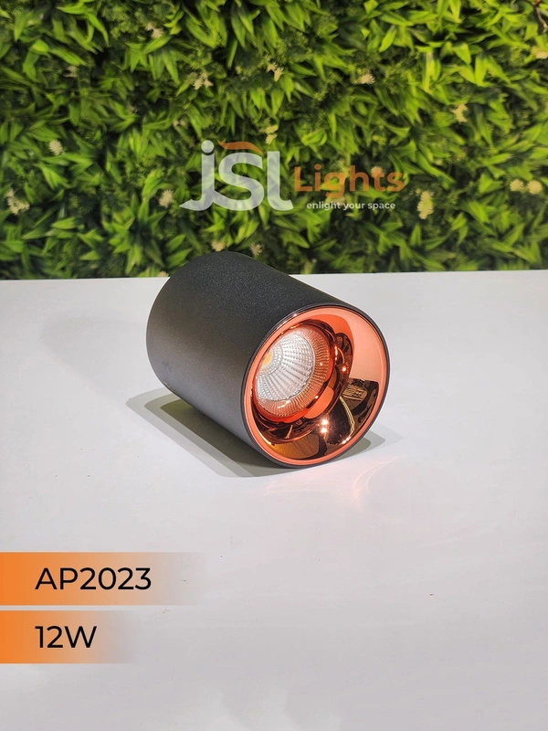 APRA AP2023 IND 12W Round Rose Gold Surface Cylindrical Light - 4000K