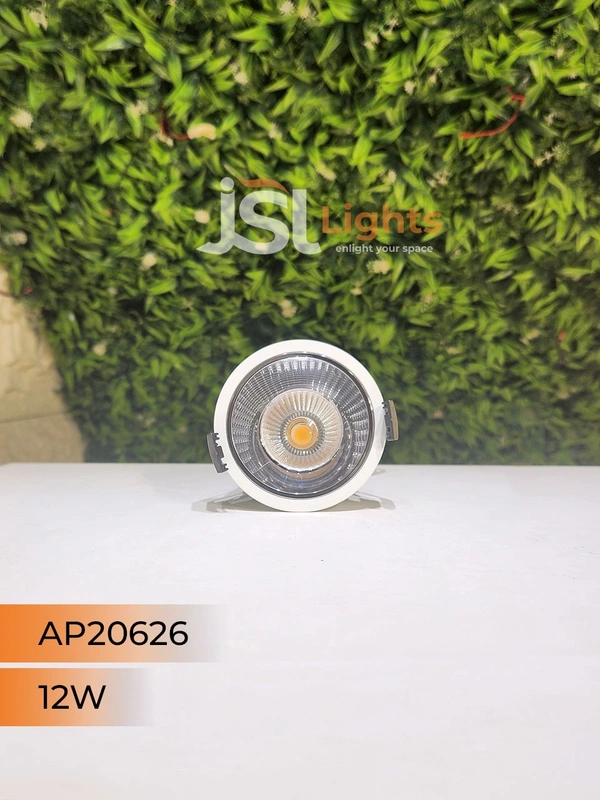 APRA AP 20626 12W White Deep Recessed COB Downlight PB Reflector - 12W, 3CCT, White