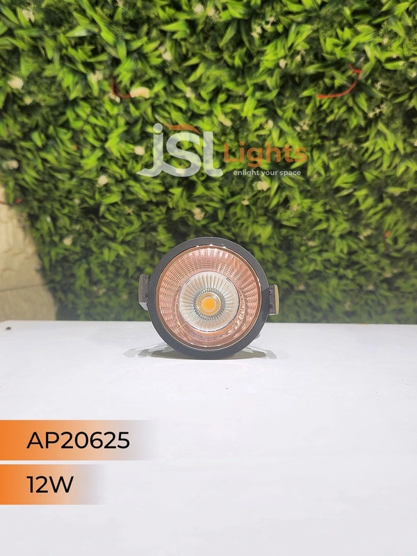 Bridglux & Philips AP 20625 12W Black Deep Recessed COB Downlight RG Reflector - 12W, 3CCT, Black