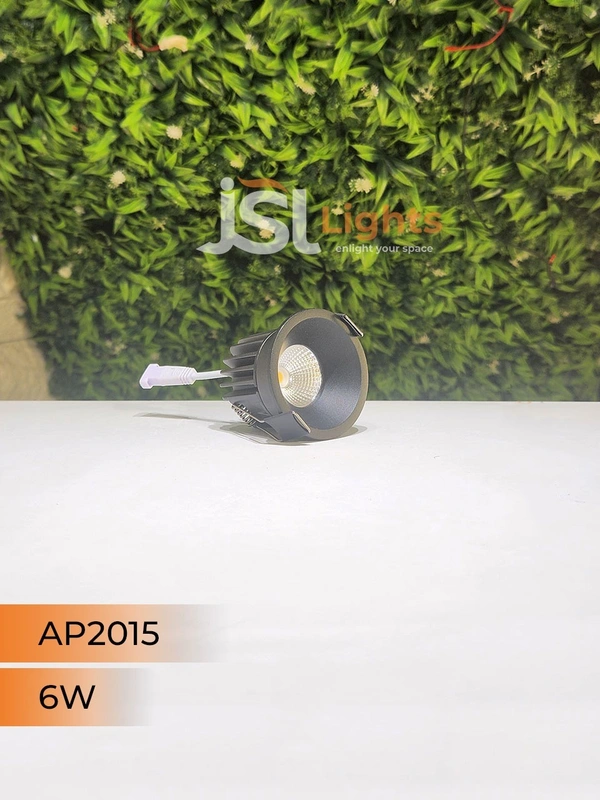 APRA AP 2015 7W Black Deep Recessed COB Downlight - 7W, 4000K, Black