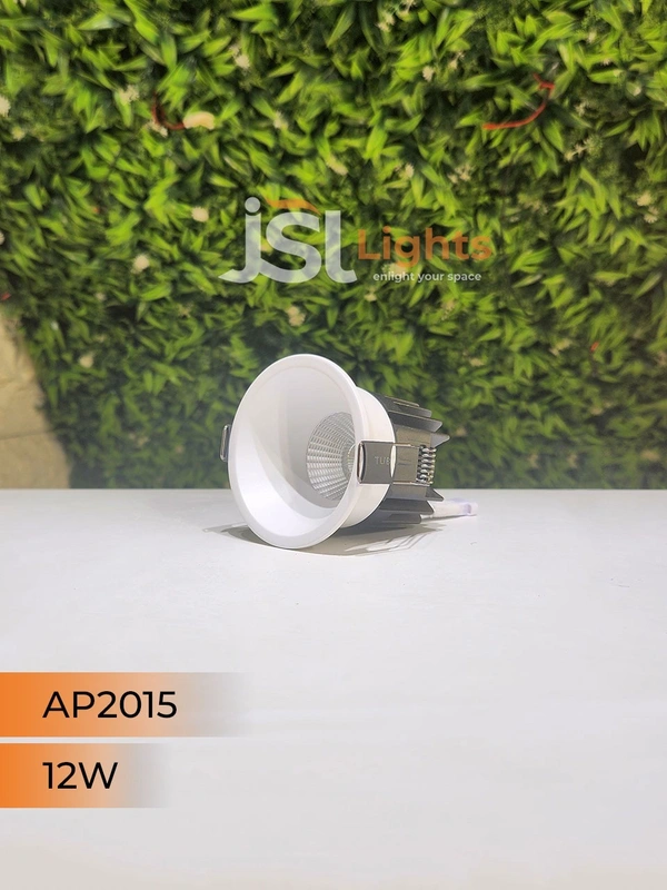 APRA AP 2015 12W White Deep Recessed COB Downlight - 12W, 3000K, White