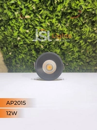 APRA AP 2015 12W Black Deep Recessed COB Downlight - 12W, 3000K, Black