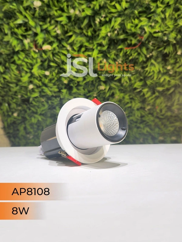 APRA 8108 8W Deep Recessed COB Pop Up Downlight - 8W, 3000K, White