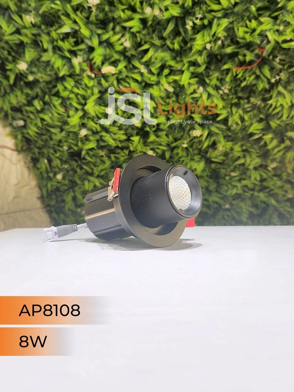 APRA 8108 8W Deep Recessed COB Pop Up Downlight - 8W, 4000K, Black