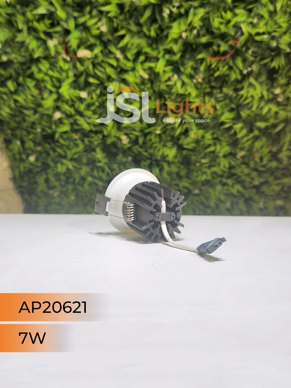 APRA AP20621 7W White Body Recessed COB Downlight - 7W, 3000K, White