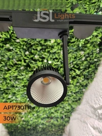 APRA 1730 30W LED Track Spotlight Black Body - 3000K, Black
